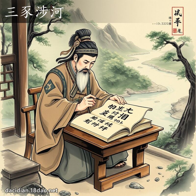三豕涉河 配图