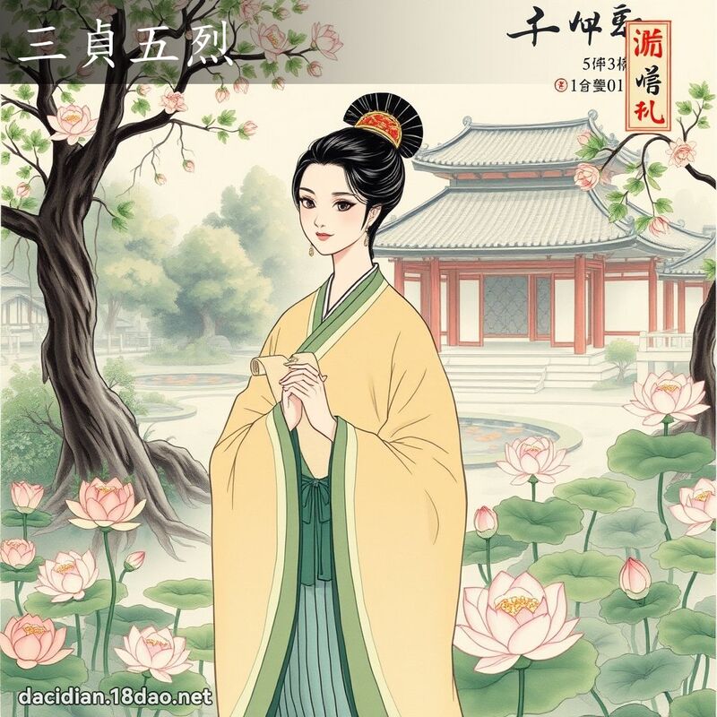 三贞五烈 配图