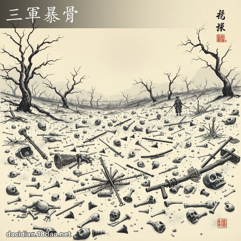 三军暴骨 配图