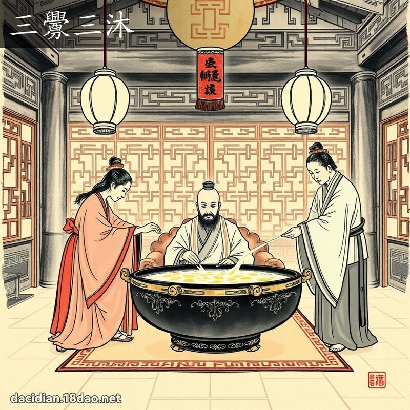 三衅三沐 配图