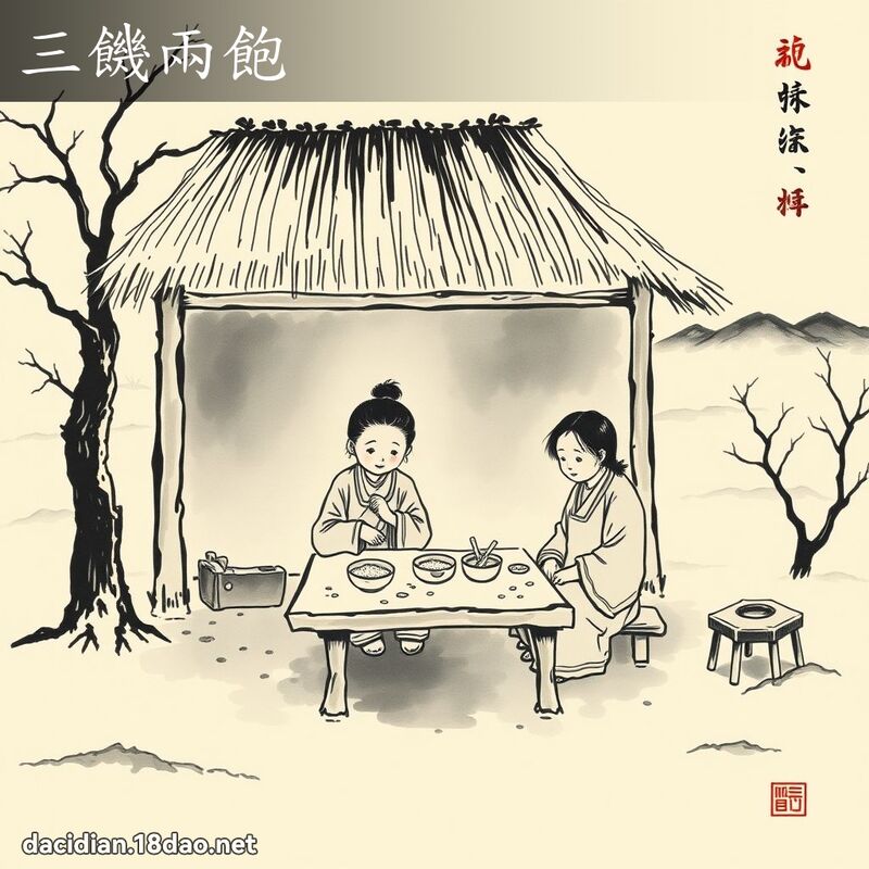 三饥两饱 配图