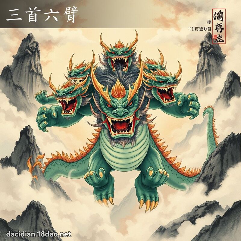 三首六臂 配图