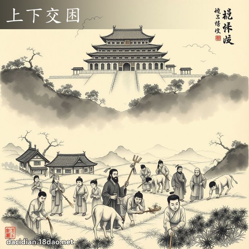 上下交困 配图