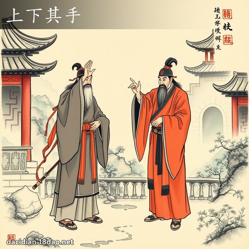 上下其手 配图