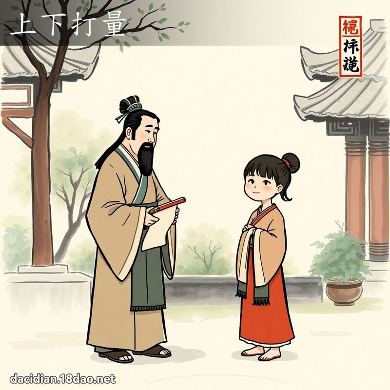 上下打量 配图