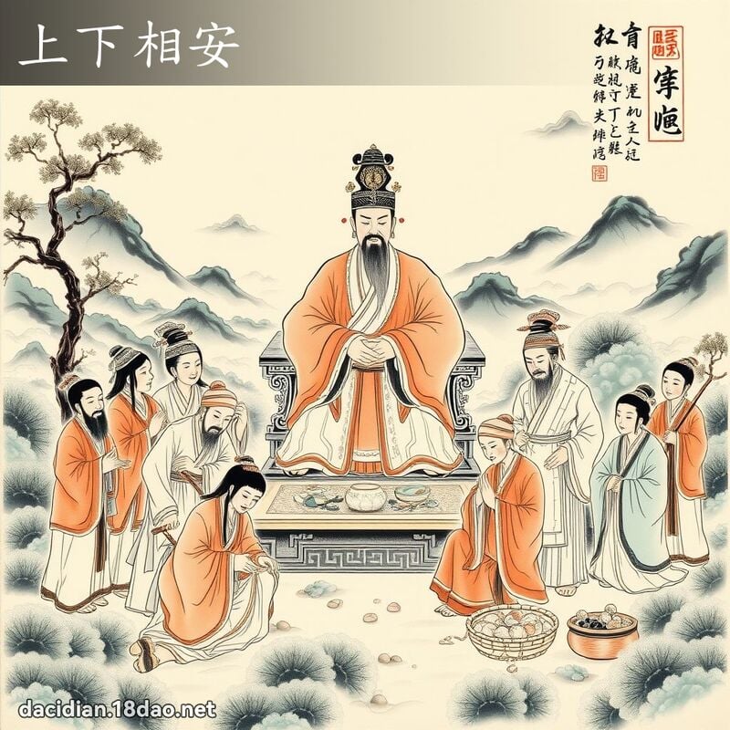 上下相安 配图