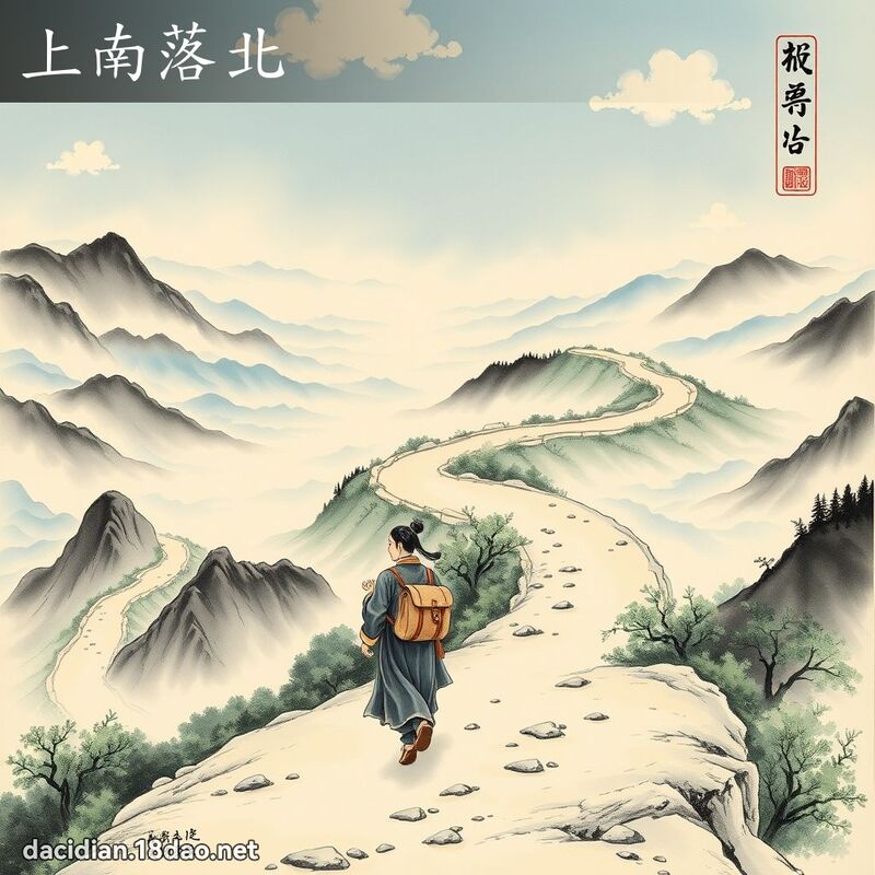 上南落北 配图