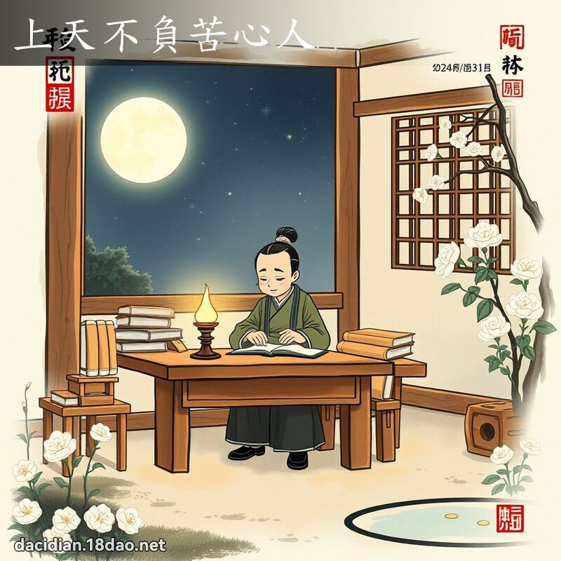 上天不负苦心人 配图