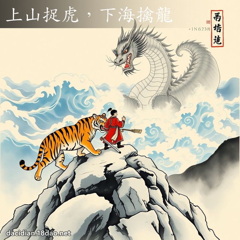 上山捉虎,下海擒龙 配图