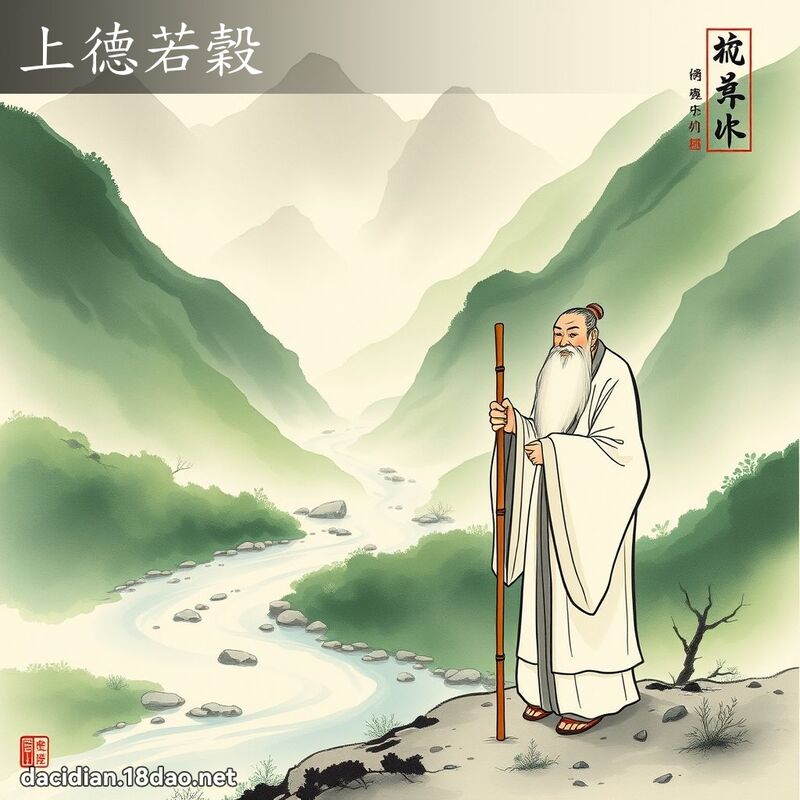 上德若谷 配图