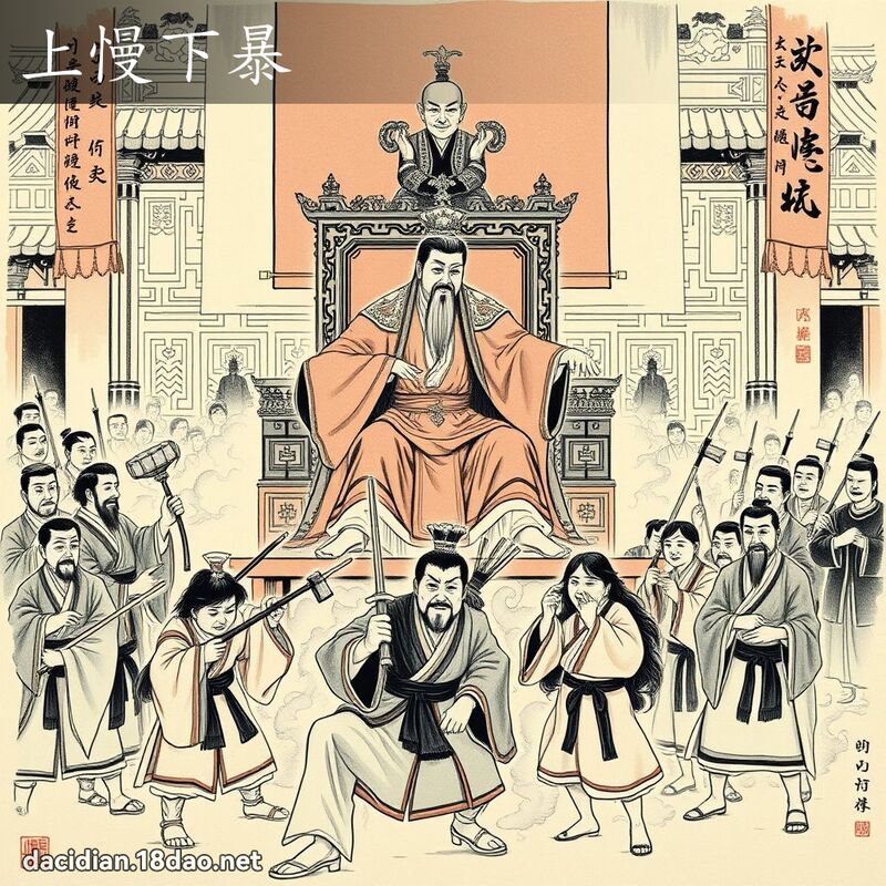 上慢下暴 配图