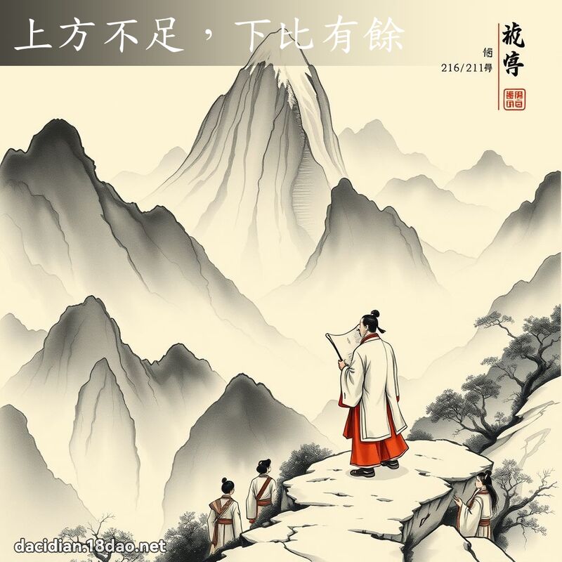 上方不足,下比有余 配图