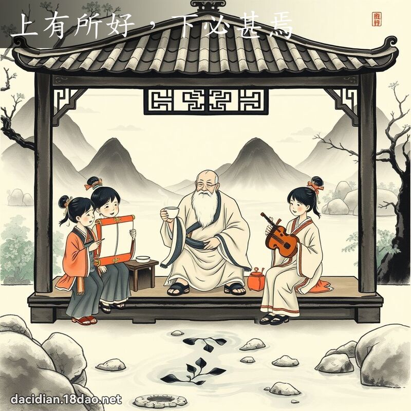 上有所好,下必甚焉 配图