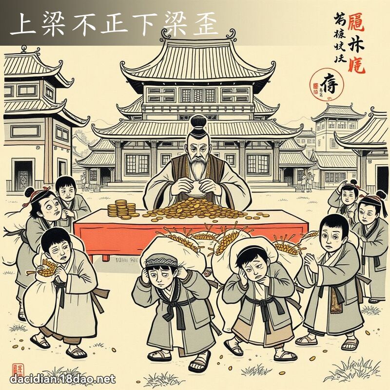 上梁不正下梁歪 配图