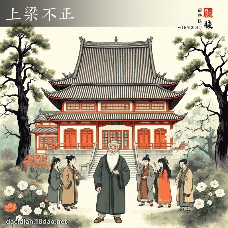 上梁不正 配图