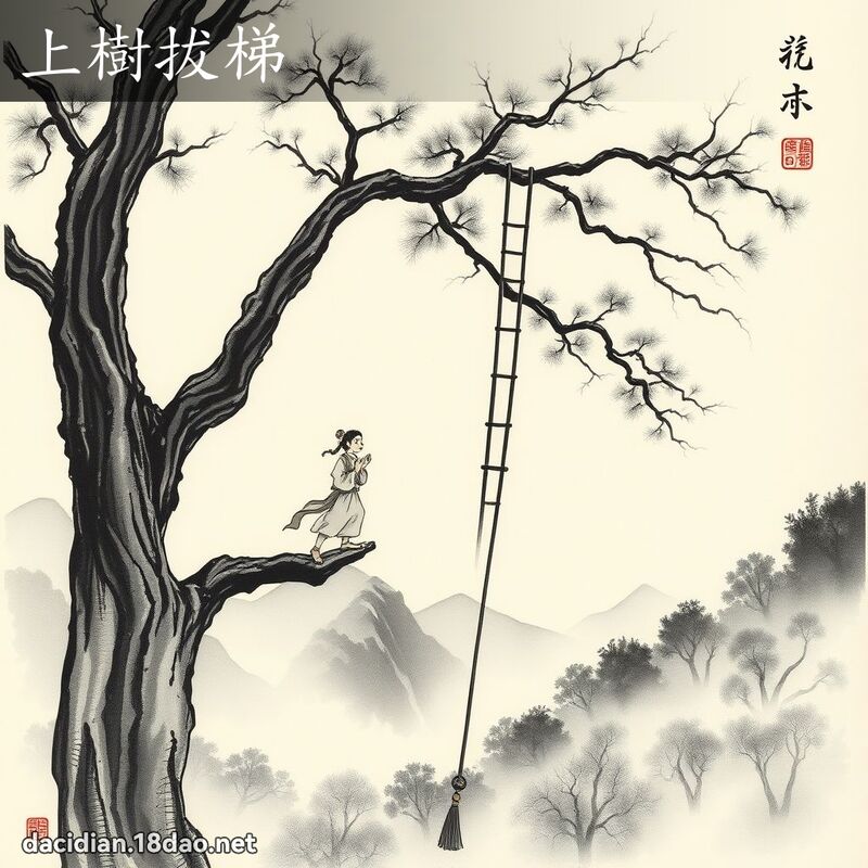 上树拔梯 配图
