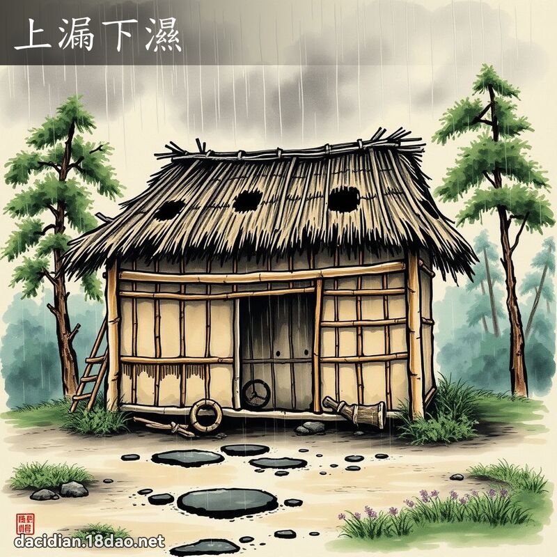 上漏下湿 配图
