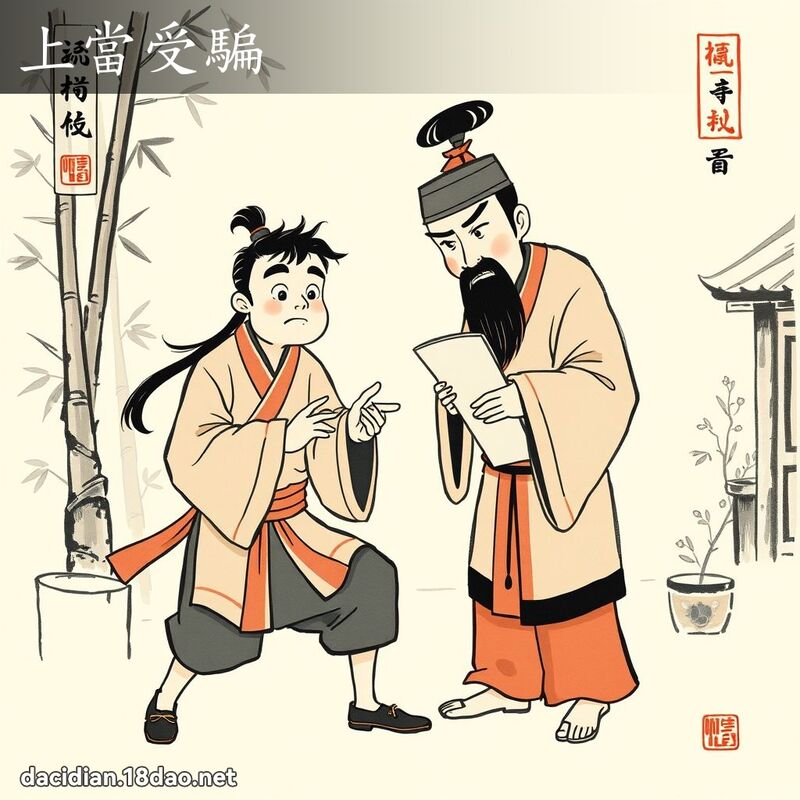 上当受骗 配图