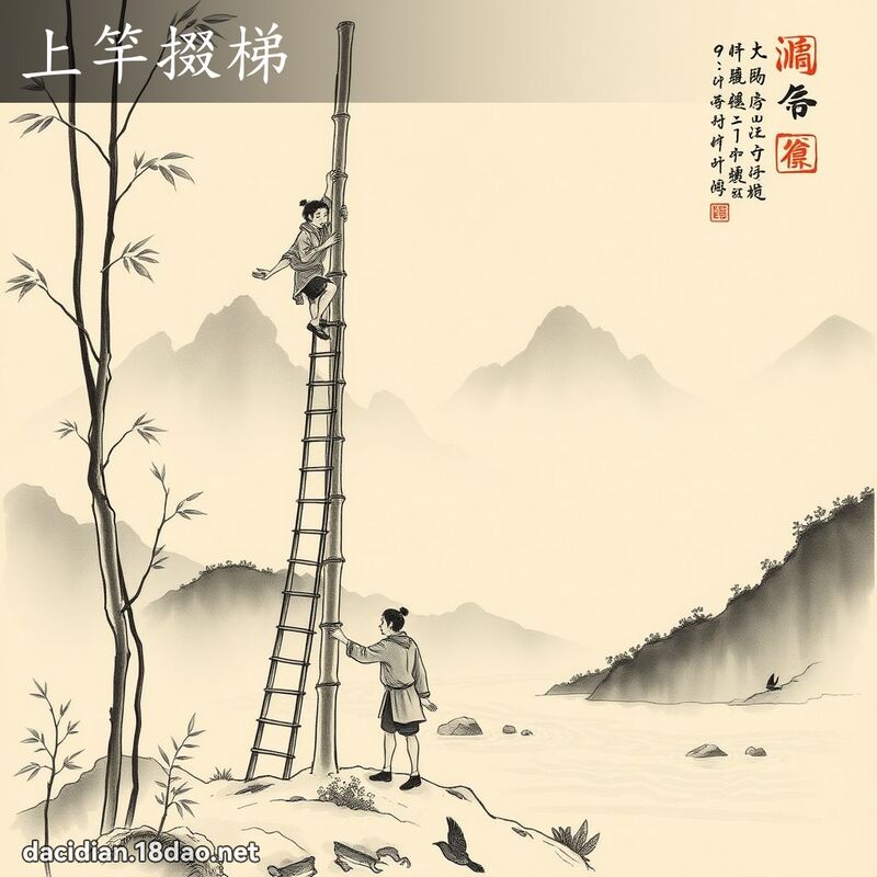 上竿掇梯 配图