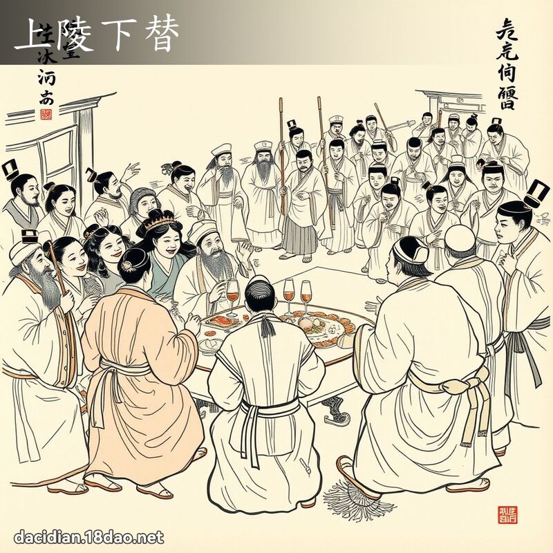 上陵下替 配图