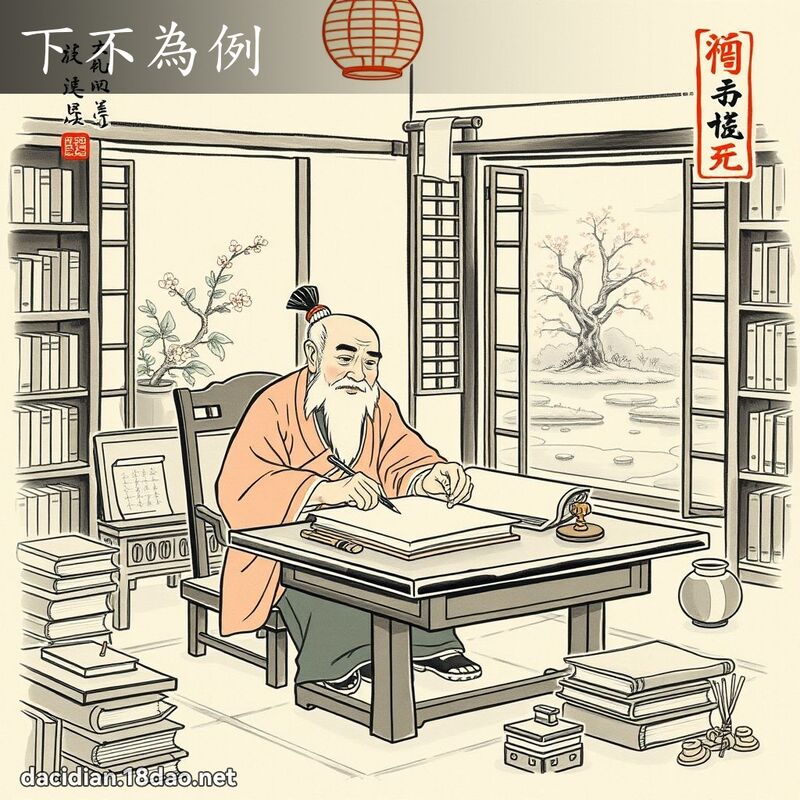 下不为例 配图