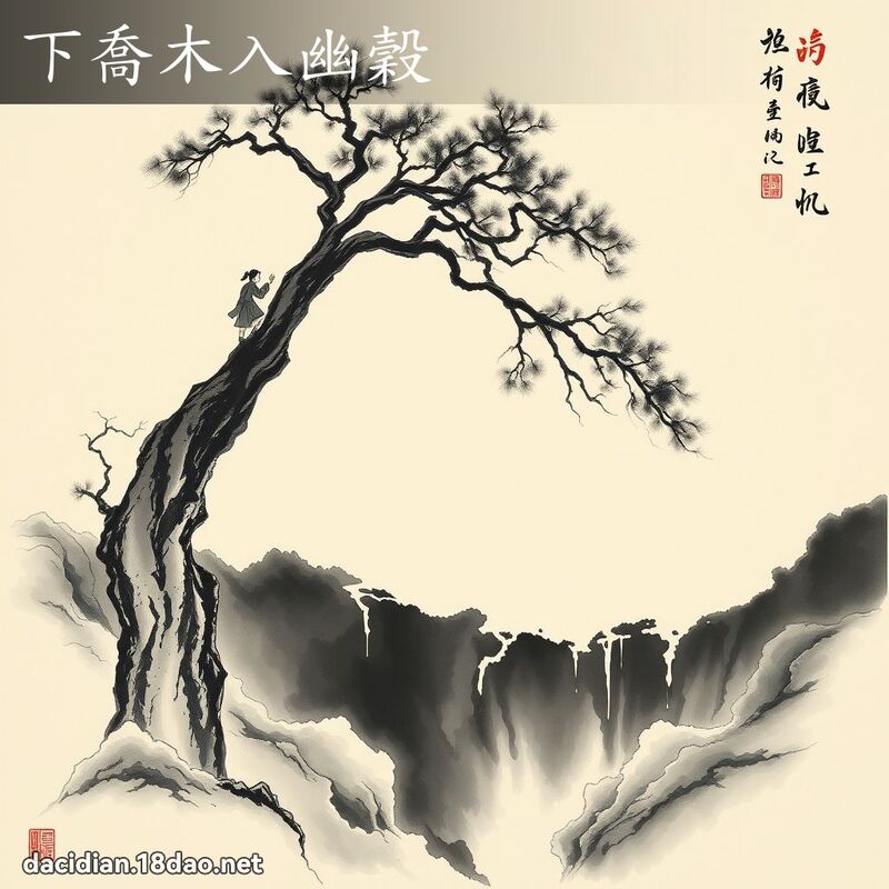 下乔木入幽谷 配图