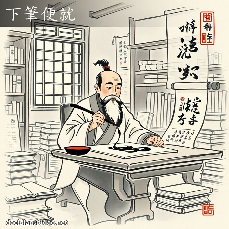 下笔便就 配图