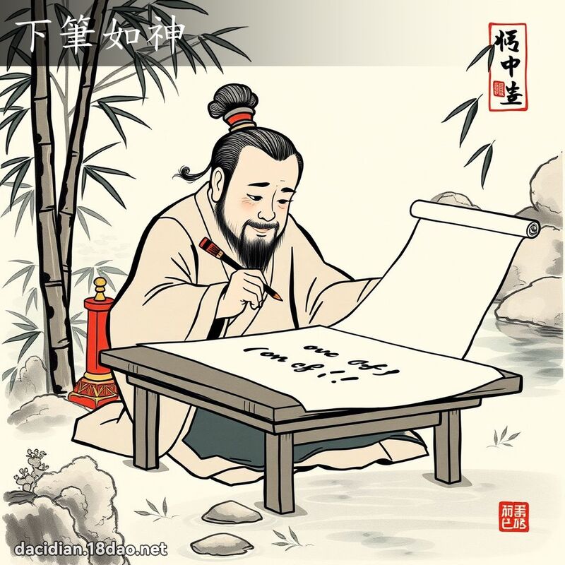 下笔如神 配图