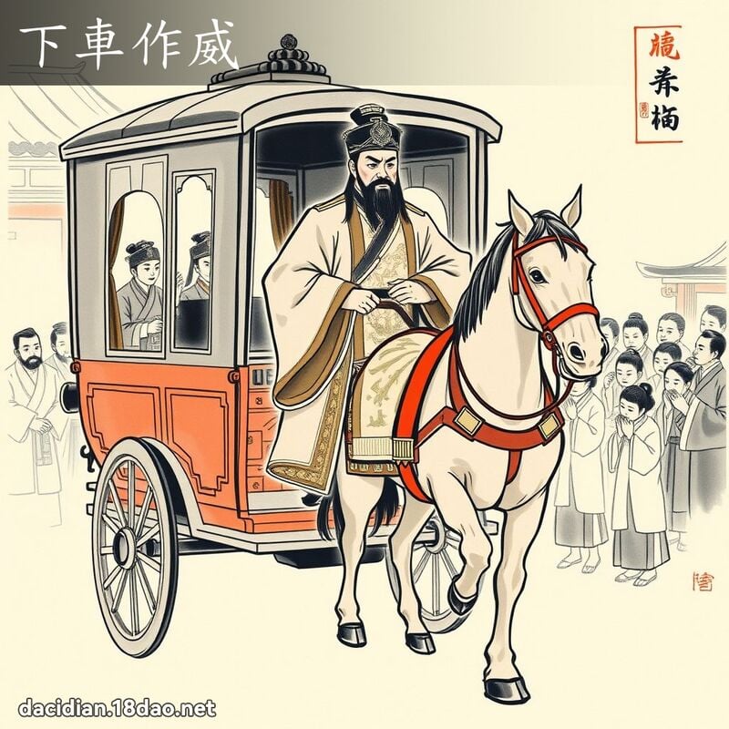 下车作威 配图