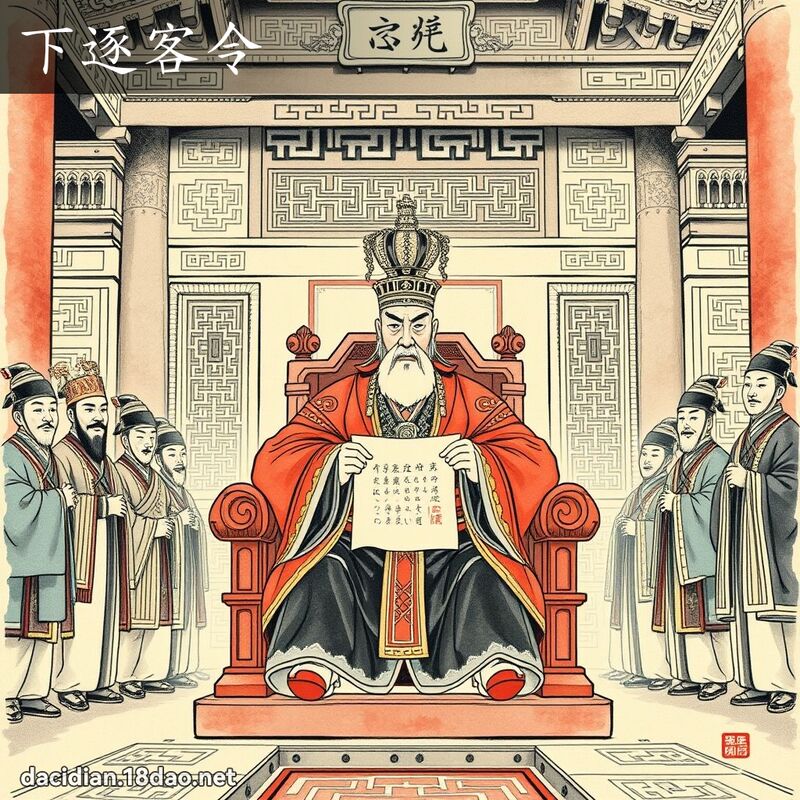 下逐客令 配图