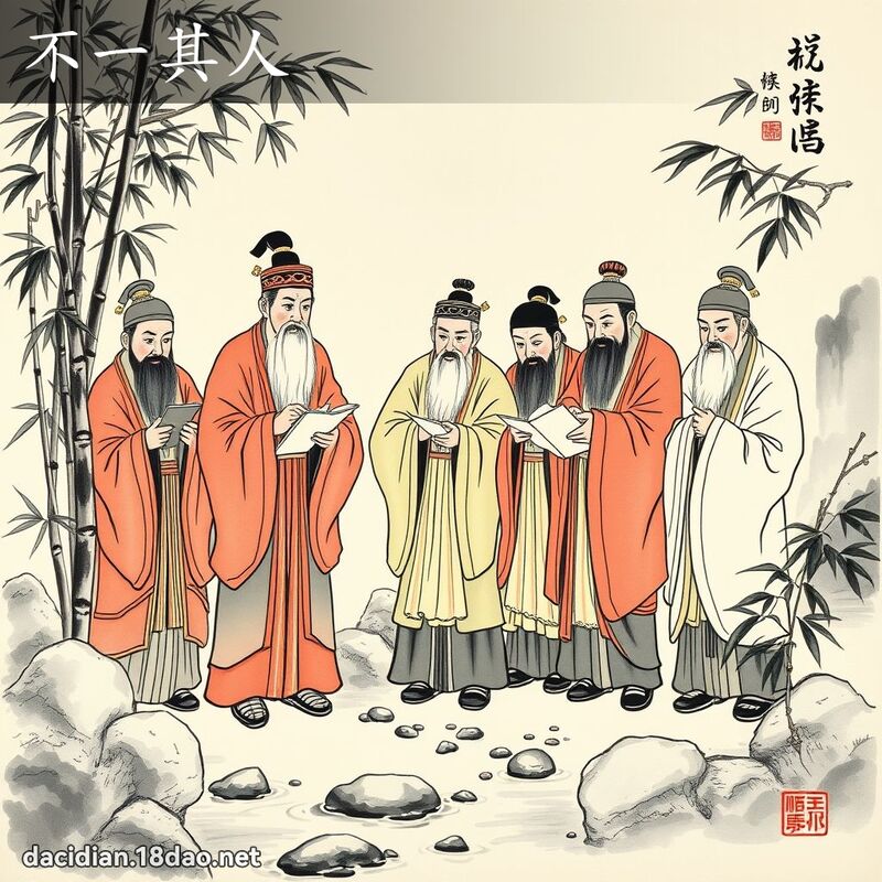 不一其人 配图