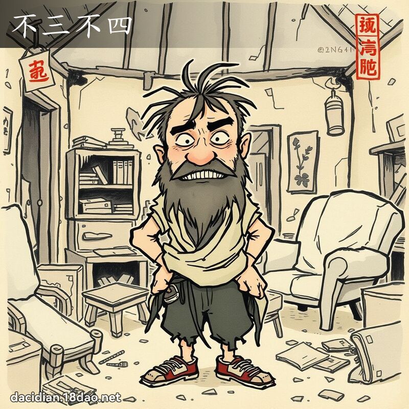 不三不四 配图