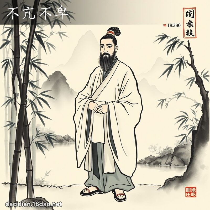 不亢不卑 配图