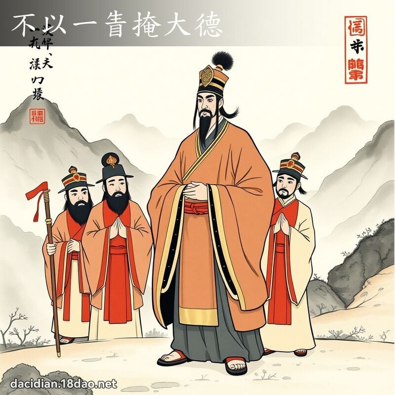 不以一眚掩大德 配图