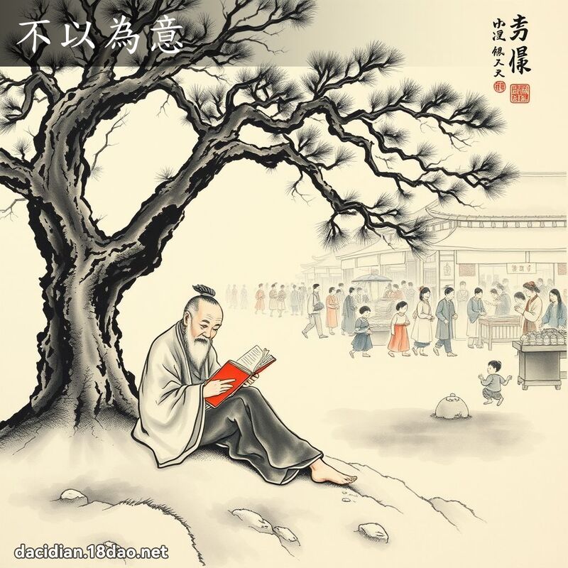 不以为意 配图