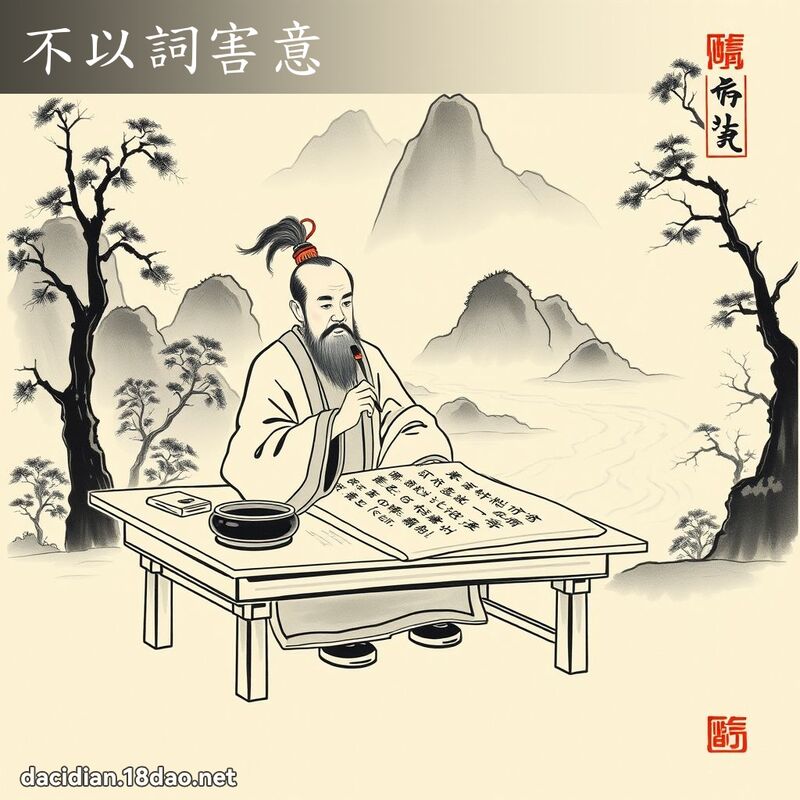 不以词害意 配图