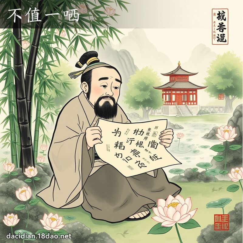 不值一哂 配图
