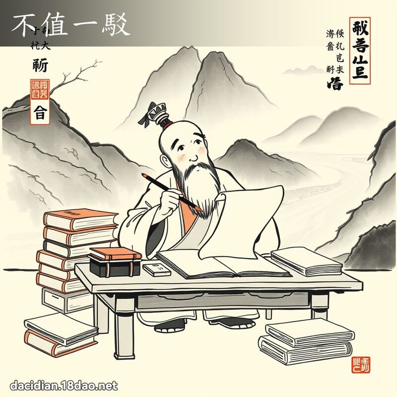 不值一驳 配图