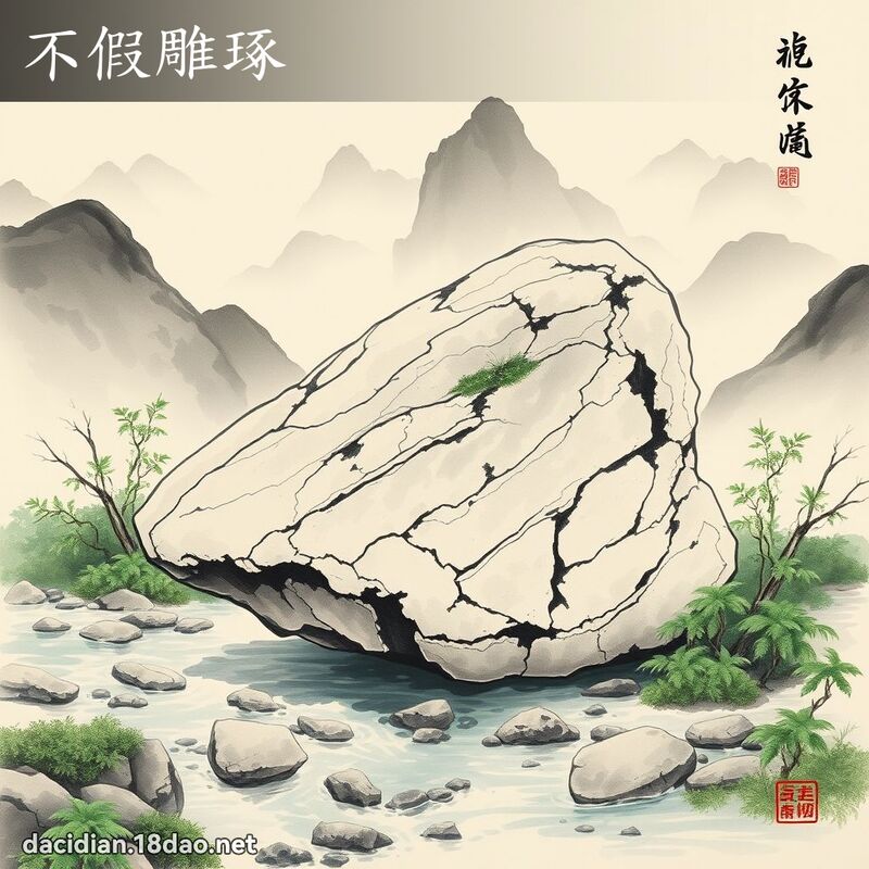 不假雕琢 配图