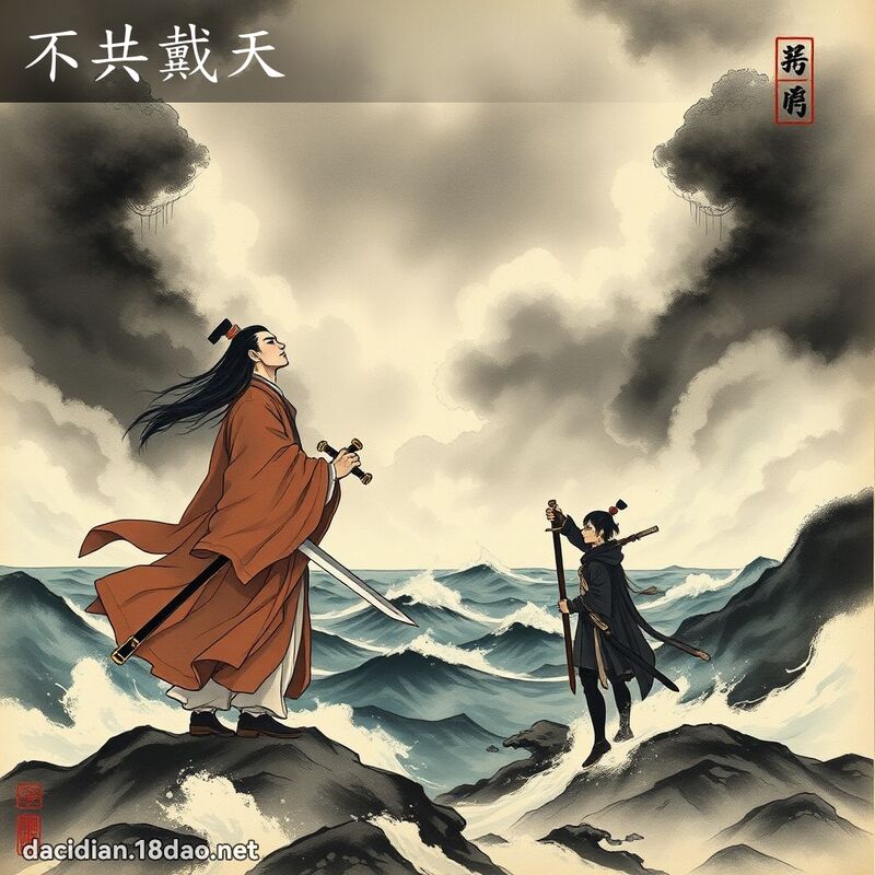 不共戴天 配图