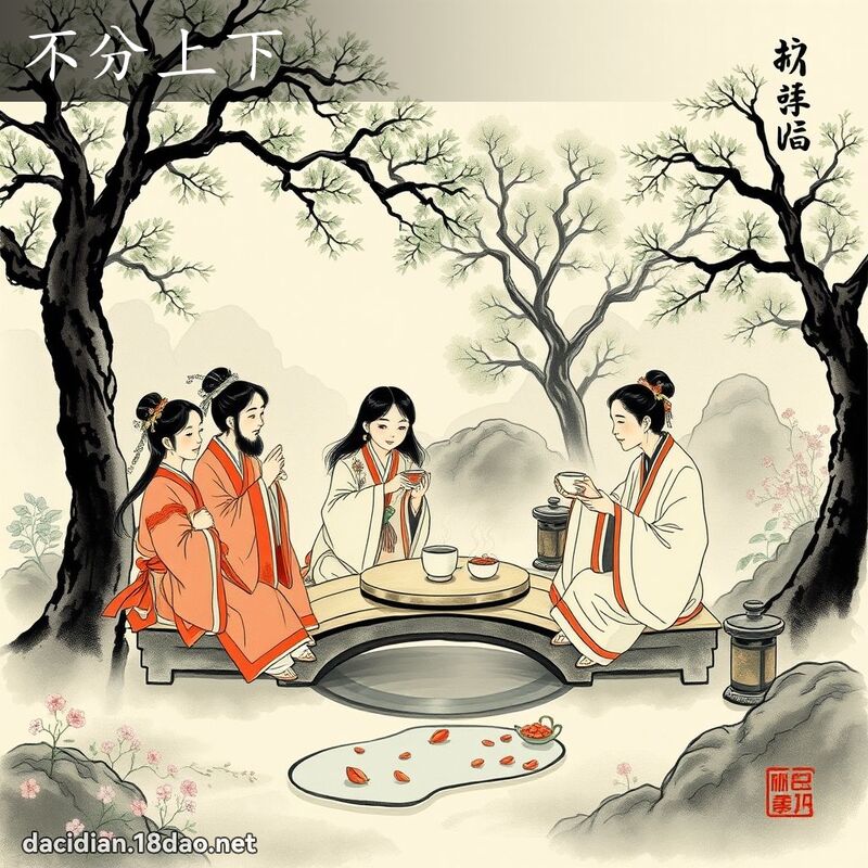 不分上下 配图