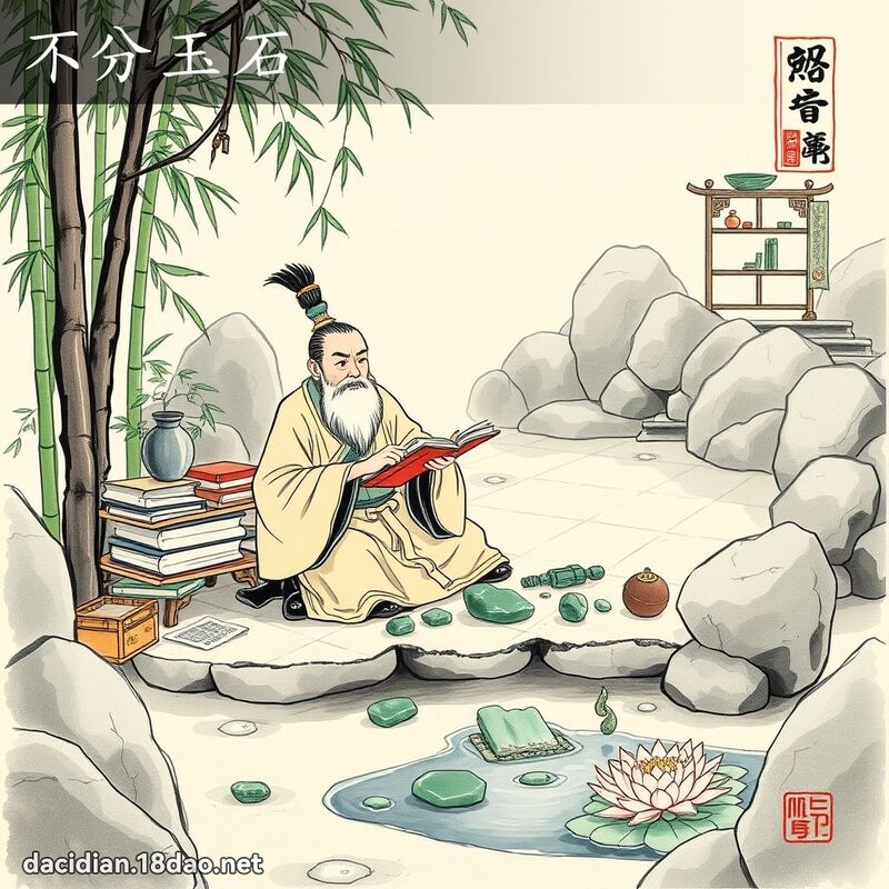 不分玉石 配图