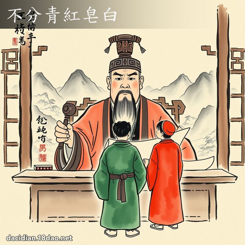 不分青红皂白 配图