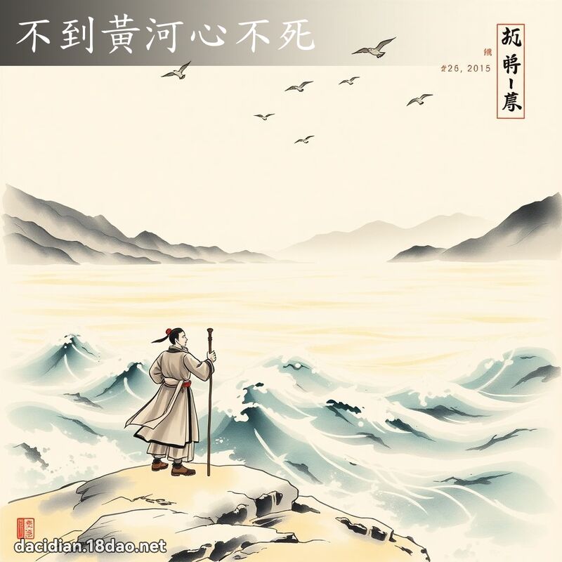 不到黄河心不死 配图