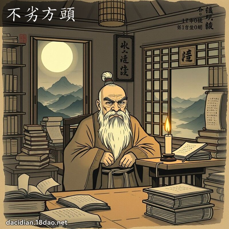 不劣方头 配图