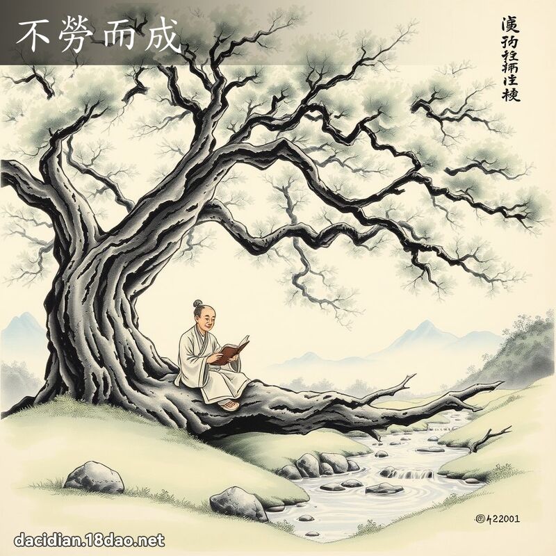 不劳而成 配图