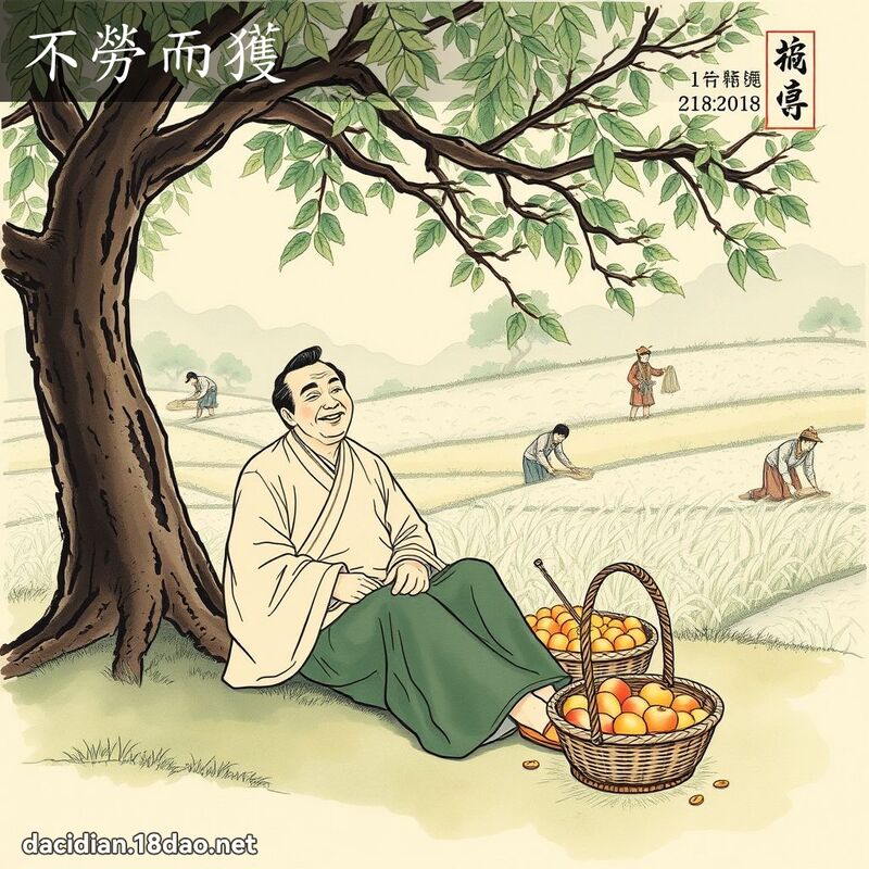 不劳而获 配图