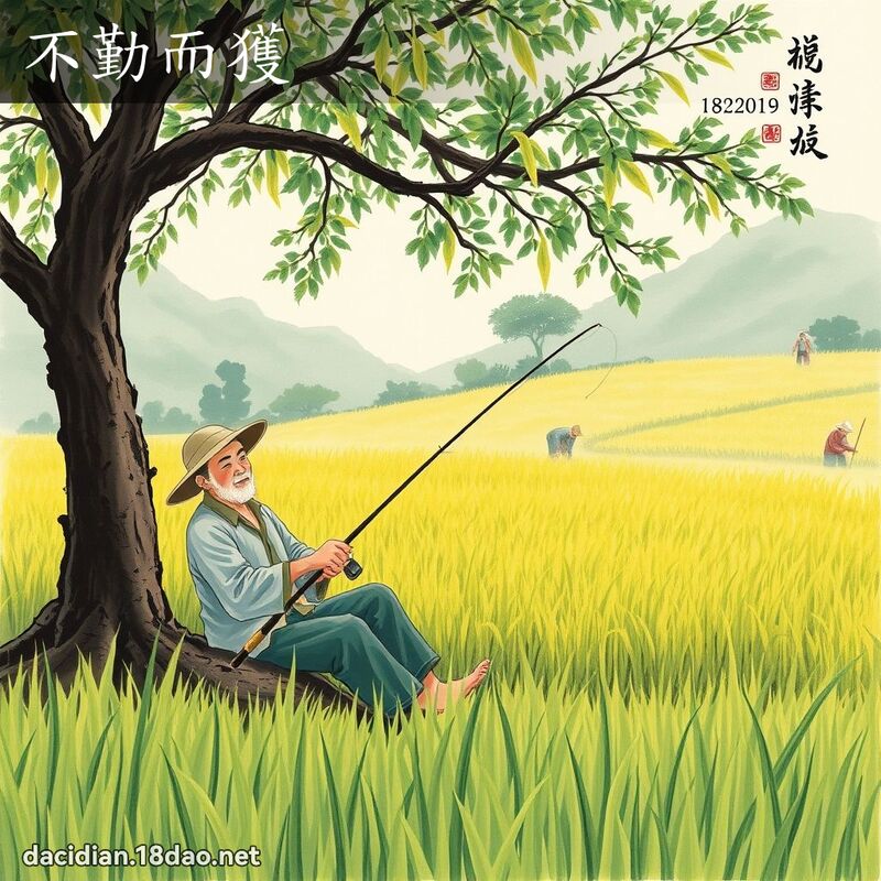不勤而获 配图