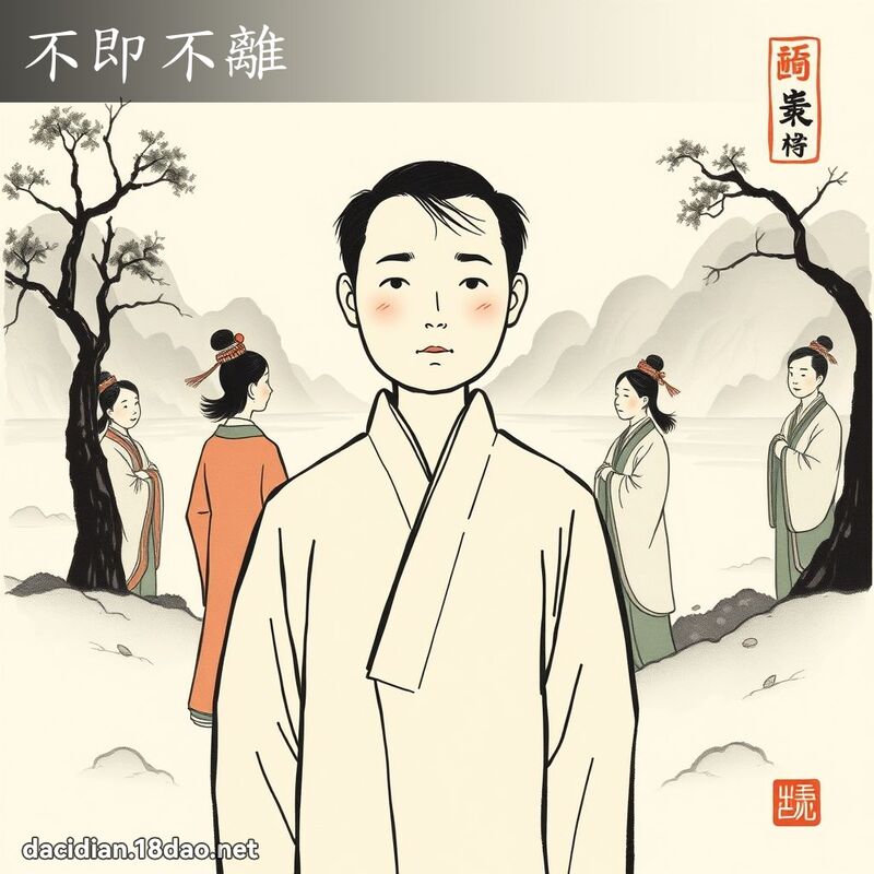 不即不离 配图