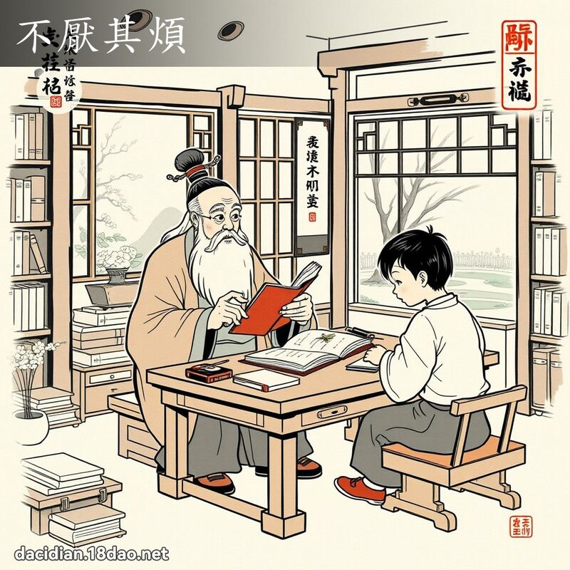 不厌其烦 配图